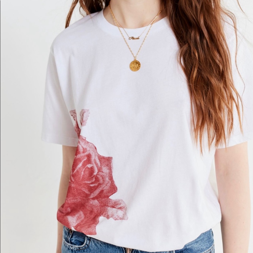 UO Project Social T Floral Side Tee